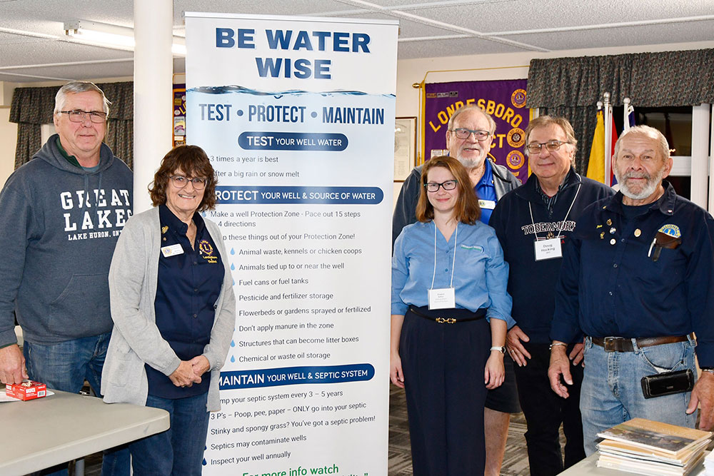 A photo of organizers of Water Wise event in November 2024 in Londesborough.